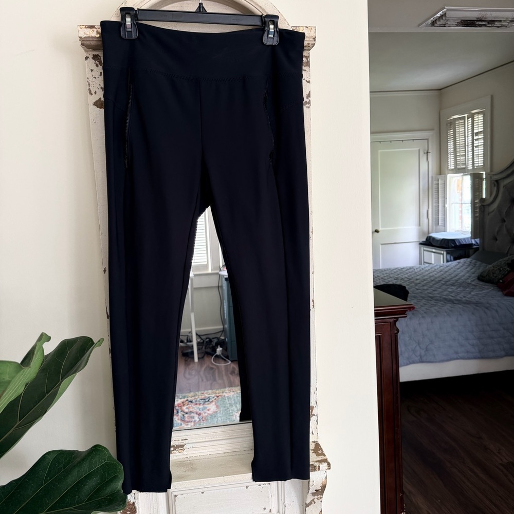 Athleta Black Cropped High-Rise Leggings